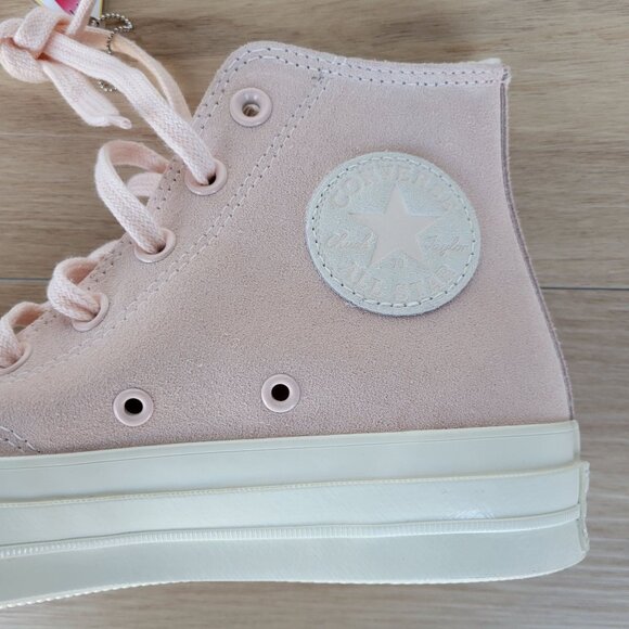 ❤️Converse Chuck 70 Suede Pebble Pink Peach Sz 8 Mens Shoes Sneakers A07901C❤️ - Picture 7 of 9